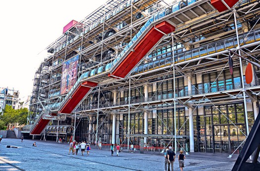 Fachada oeste del Centro Pompidou. (c) Arturo Guillaumín/2013.