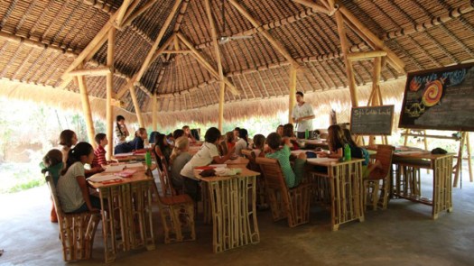 Green School en Bali: salones de clases sin muros.