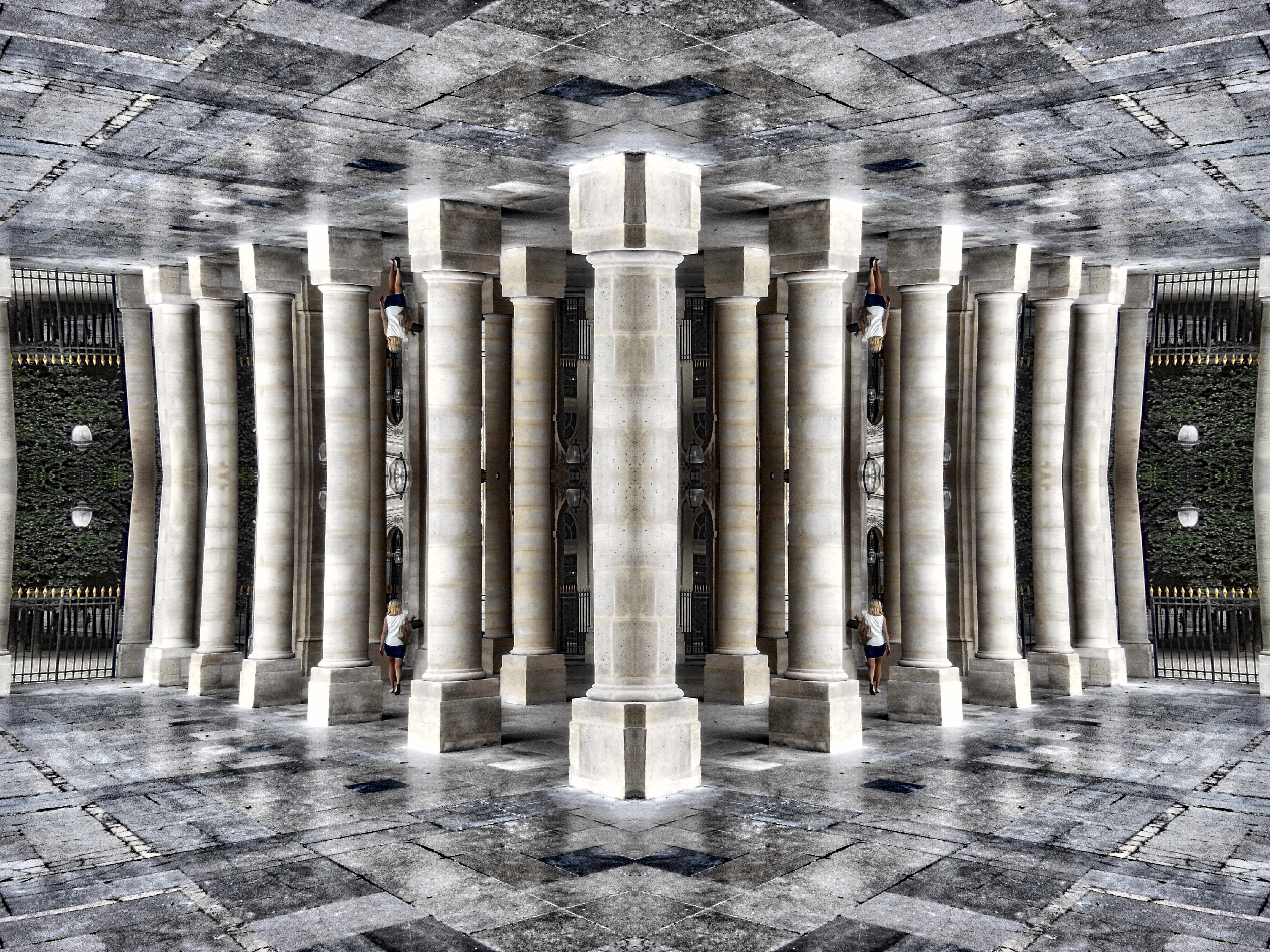 Columnas con reflejo # 6