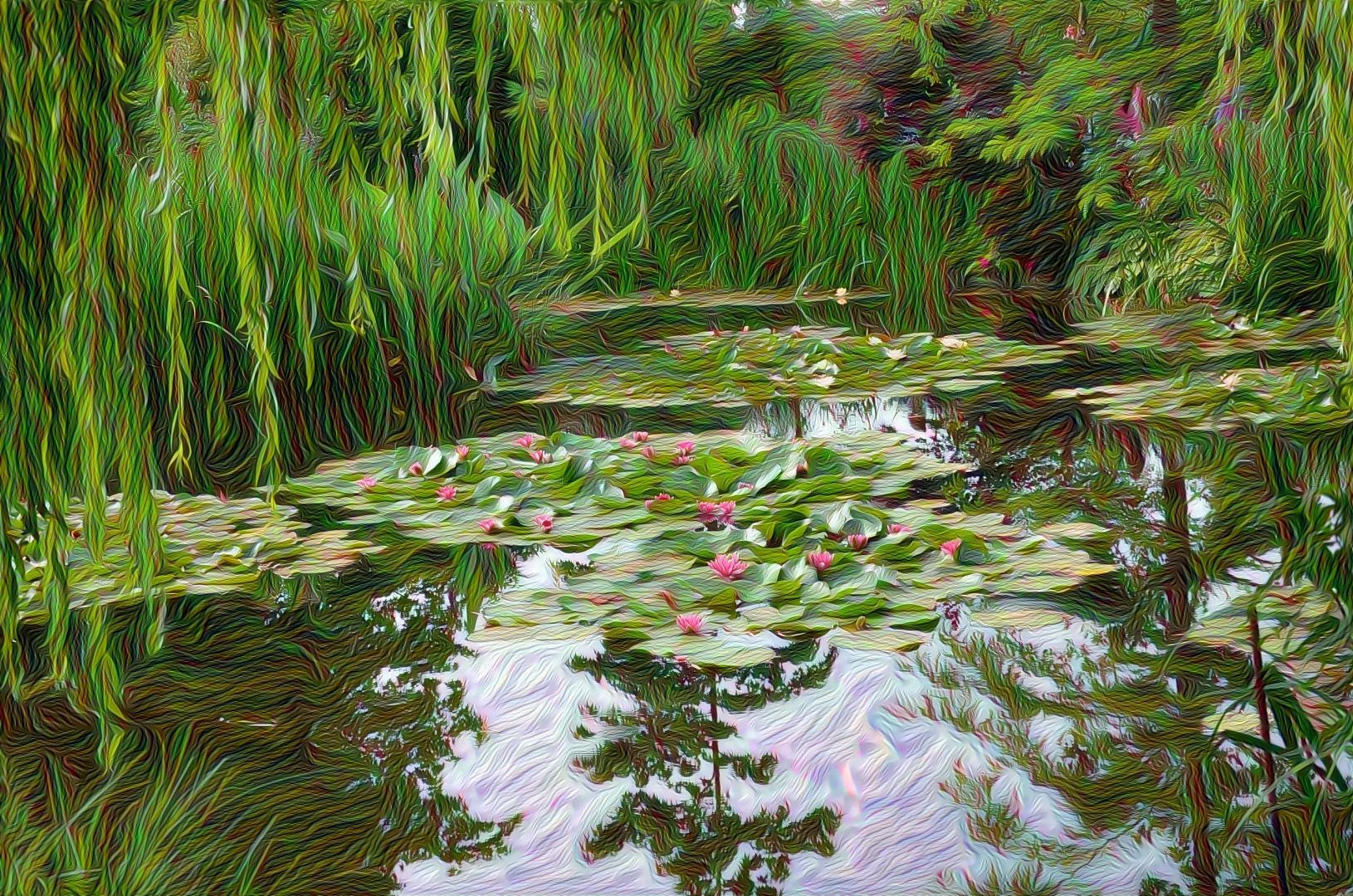 Nenúfares a la Monet